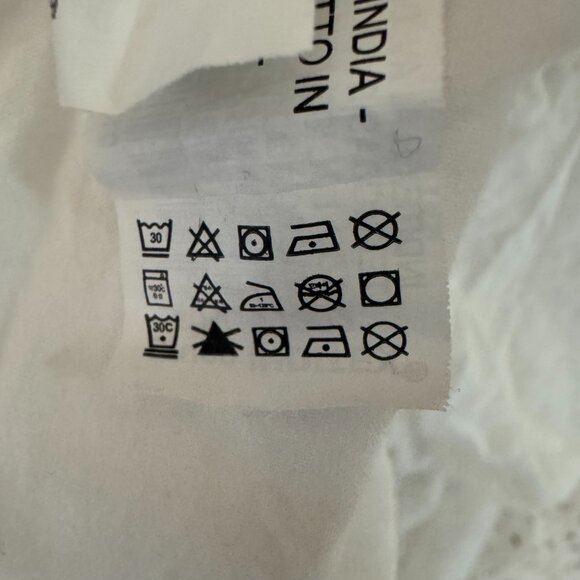 CLASSIC GIRLS ZARA WHITE EYELET ROMPER SIZE 10 LIGHT WEIGHT EUC NO STAINS LINED - Picture 13 of 14